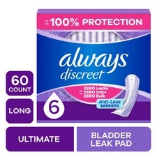 Adult Incontinence Pads for Women, Ultimate Absorbency, Long Length, Postpartum