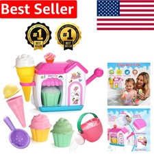 Delightful Kids Bath Toys: Ice Cream Maker Set with Bubble Fun for Ages 2-8