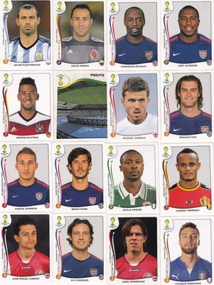 150 x Panini Sammelbilder Fußball WM 2014 aussuchen und sammeln