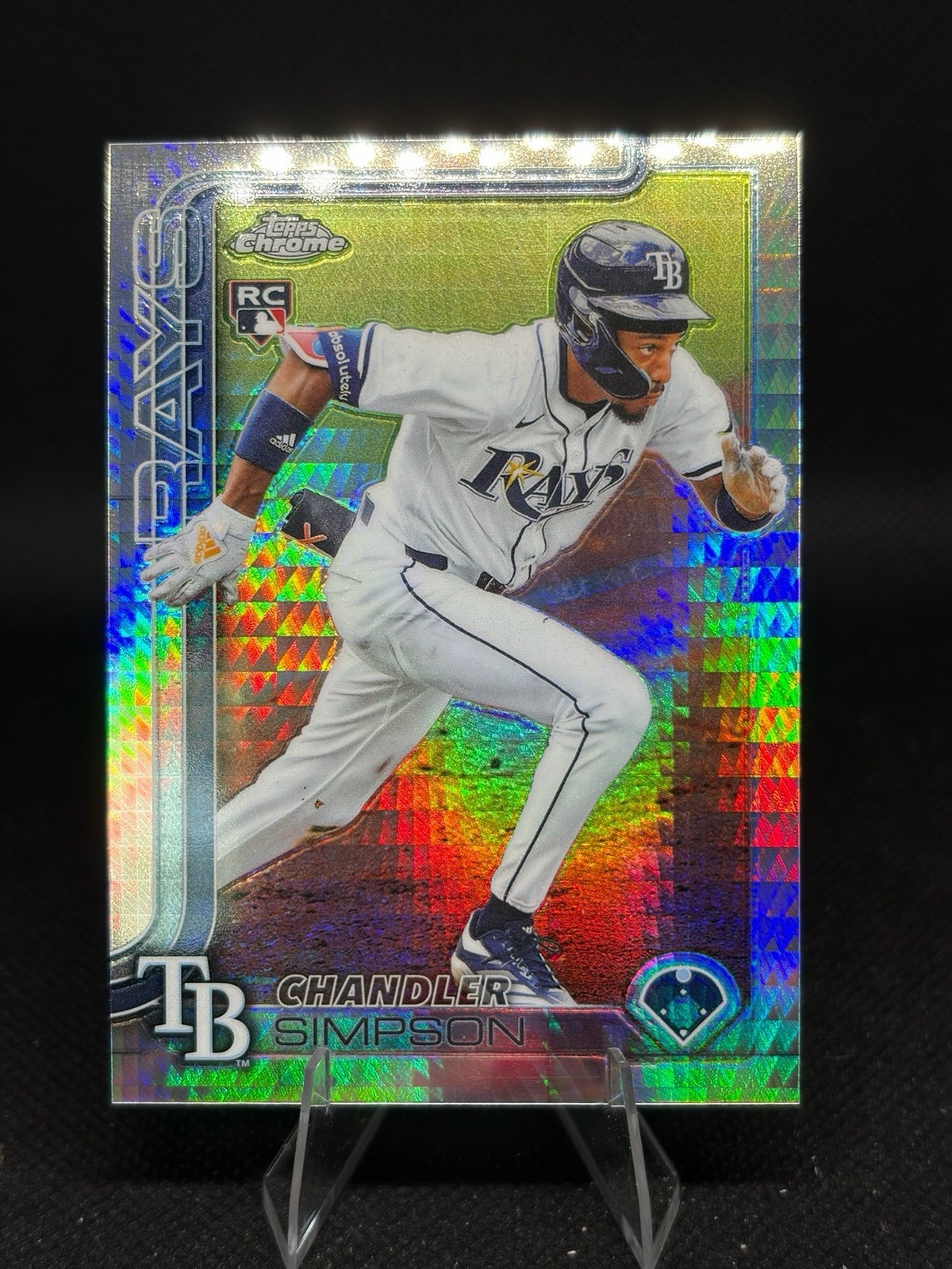 2025 Topps Chrome Update Series - Chandler Simpson #USC179 Prism Refractor (RC)
