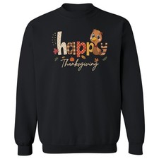 Happy Thanksgiving - Autumn Fall Turkey - Cute Family Unisex Crewneck Sweatshirt