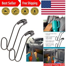 Unbreakable Car Headrest Hooks for Bags Coats - 40 lbs Capacity, Set of 2