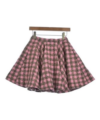 OBLI Mini Skirts PinkxBeigexBrown(Check Pattern) F 2200684905051