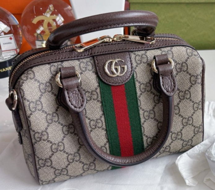 Gucci Ophidia Boston GG Monogram 2WAY Crossbody Bag New with Tags
