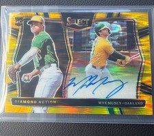 2025 Panini Select Baseball Max Muncy Rookie Diamond Action /10 RC Signature 