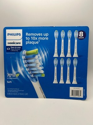 Philips Sonicare C3 Two-in-One Plaque Removal + Whitening Brush Heads 8 Pack