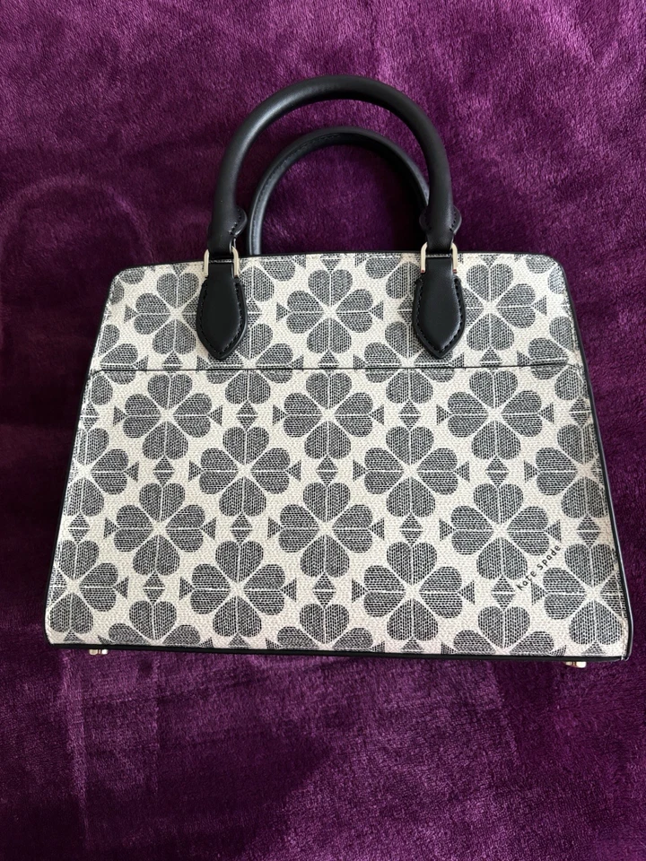 Bolso de mano Kate Spade Signature flor de pala pequeño negro bandolera Foto 4 de 4