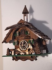 Chalet Cuckoo Clock With Moving Woodcutter