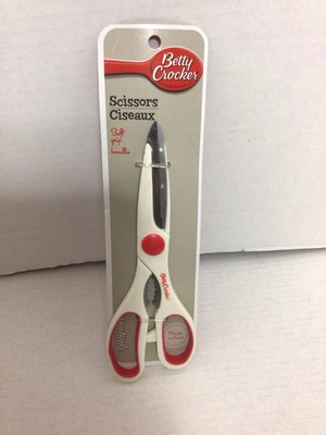 Betty Crocker Essentials 8.5'' Kitchen Shears Scissors Gadget w/Soft Grip Handle 