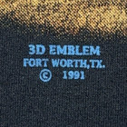 VTG 3D Emblem Harley Davidson Shirt 1991 Follow Nobody Black Mens MEDIUM