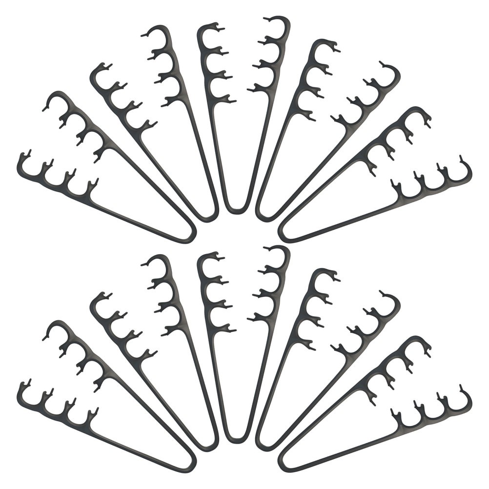  10 Pcs Fluffy Textured Styling Comb Wide Tooth Hair Volume Curling Tool Pick