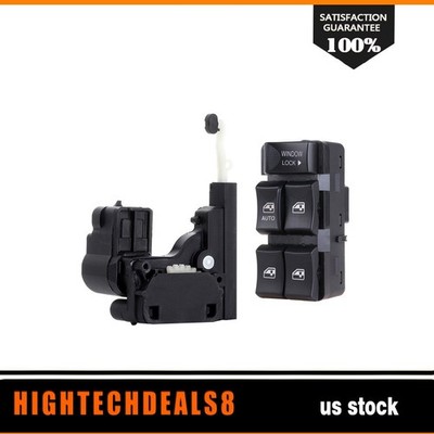 Door Lock Actuator & Window Control Switch FL Fit For 02-07 Chevrolet Impala
