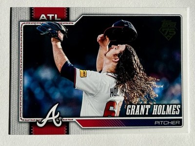 2026 Topps Series 1 Grant Holmes Golden Mirror Variation Base Braves #182