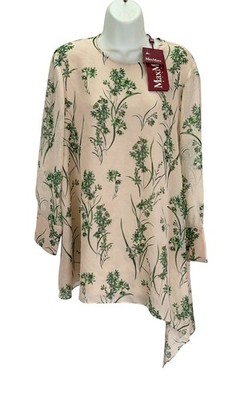 Max Mara Studio Ola Bluse, Damen Top UK Größe 14, Large, Vanille, Neu