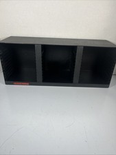 Vintage Laserline 36 CD Storage Rack Holder Wall Mountable Black Plastic Case