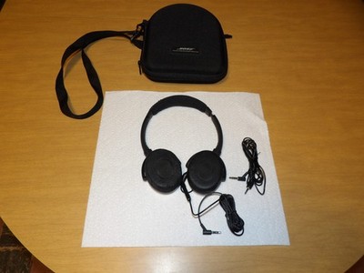 Bose QuietComfort 3 QC3 Noise Cancelling Headphones with Case, No Charger ~ READ