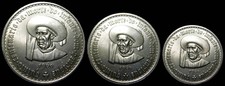PORTOGALLO, 3 monete d'argento 1960: 20, 10 e 5 scudi "Infante D. Henrique", UNC