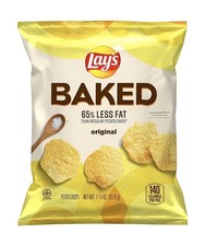 Lays Oven Baked Original Potato Crisps 1.125 Ounce Pack of 72