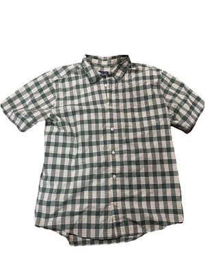 Patagonia Shirt Mens L Plaid Organic Cotton Short Sleeve Button Up