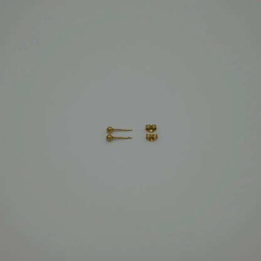 Chrome Hearts 22k Mini Cross Earring, Silver Tone