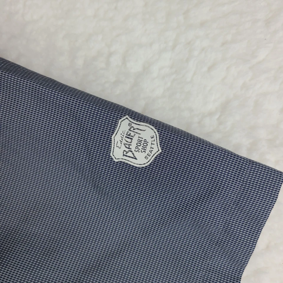 Eddie Bauer Shirt Mens TXL XL Tall Blue Classic Vented Sport Shop Flap Pocket - Image 3 of 4