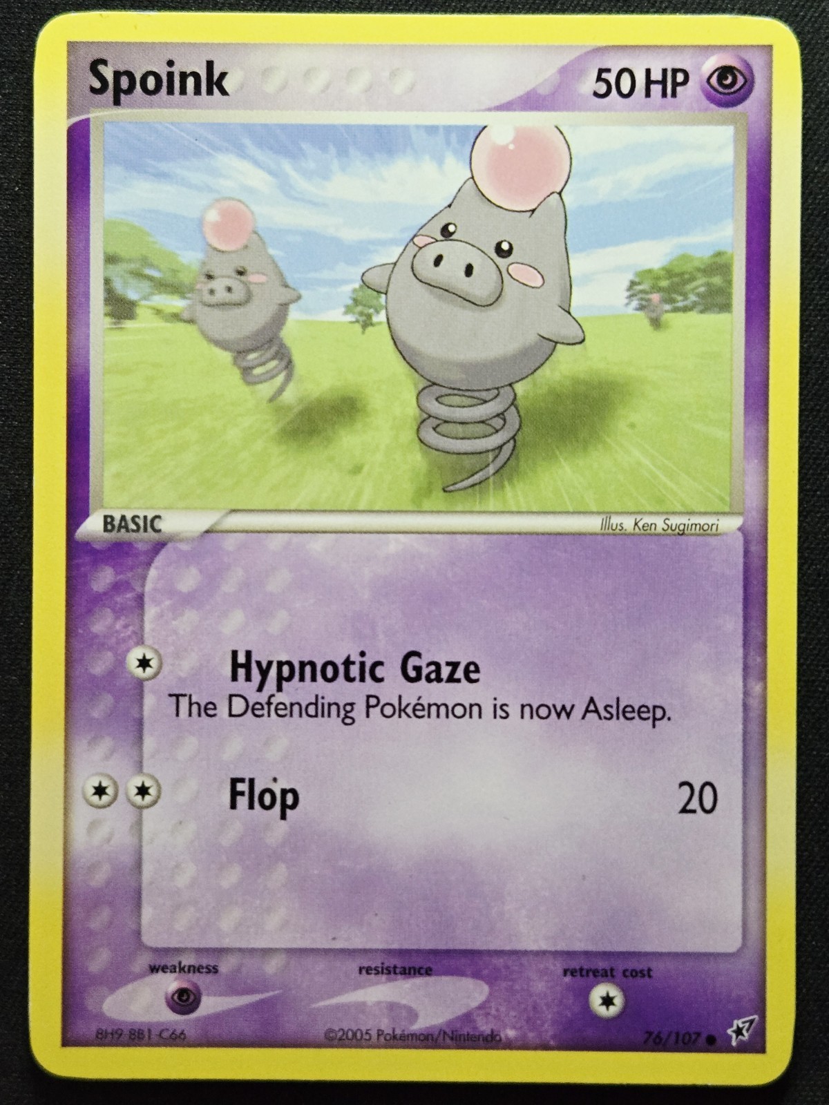 Spoink 76/107 EX Deoxys 2005 - Pokémon TCG