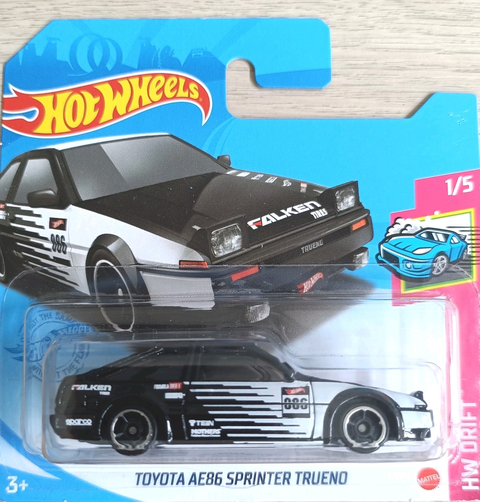 Hot Wheels Toyota AE86 Sprinter Thunder, Collectible Model 1:64 Scale Diecast
