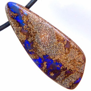 53.1c AUSSIE QUEENSLAND SURF BOULDER OPAL SIDE DRILLED PENDANT OCA18786
