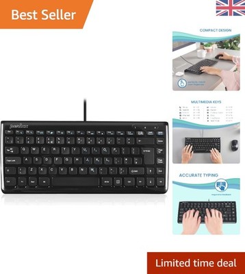 Chiclet Tastatur mit USB-A Anschluss und 11 Hotkeys - Ideal für Windows