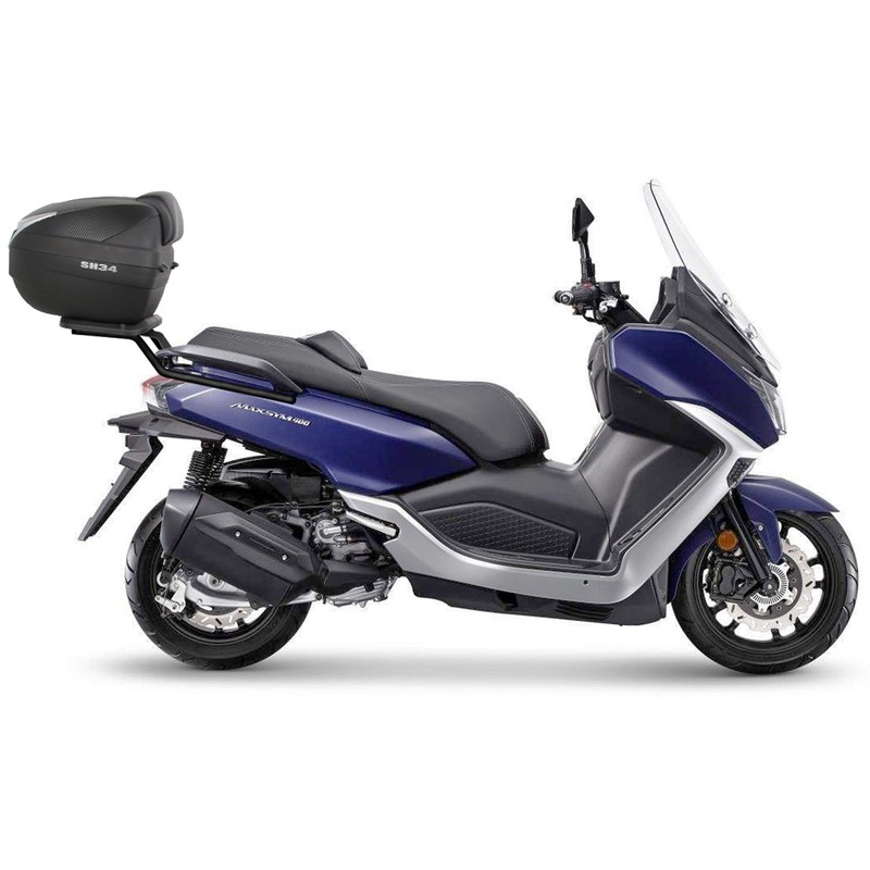 Support Bagagerie SHAD pour Voyage en SYM Maxsym 400 en Acier Noir