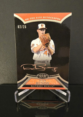 #'d/25   DYLAN BUNDY RC SSP 2013 Topps Tier One On the Rise Autographs Orange