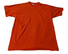 Vintage Shirt Russell Athletic Single Stitch T-Shirt 2XL Orange Made In USA