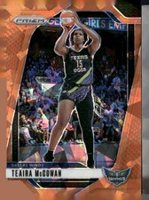 2024 Panini Prizm WNBA #105 Teaira McCowan Ice Orange Prizms