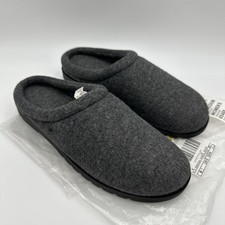 L.L. Bean Charcoal Fleece Scuff House Slippers Soft Women  s Size 10 Medium