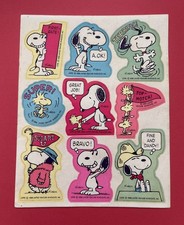 Vintage Snoopy Woodstock Sticker Sheet