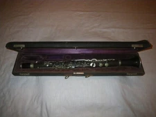 VINTAGE G. PRUEFER UNIBODY ALBERT SYSTEM CLARINET - KEY of Bb LOW PITCH