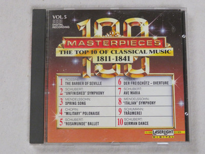 100 Masterpieces Vol.5: The Top 10 of Classical Music, 1811-1841 (CD, 1991)