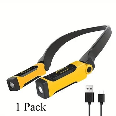 1 Packung Wiederaufladbare LED Hals Leselampe Zwei Helligkeitsstufen zum Lesen, Kn