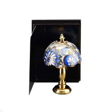 Reutter Porcelain - Dollhouse Miniature Antique Lamp in Blue Dream Design