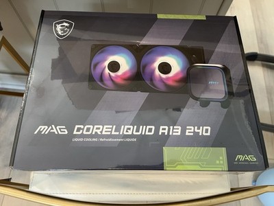 MSI MAG CORELIQUID A13 240 ARGB AIO Liquid CPU Cooler Black