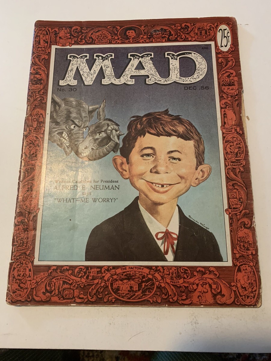 MAD MAGAZINE #30, December 1956, 1st Cover Appearance Alfred