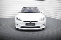 Front Ansatz V.2 FüR Tesla Model S Plaid Mk1 Facelift Spoilerlippe Schwert