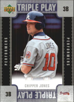 2007 Upper Deck Triple Play Performers #TPCJ Chipper Jones - NM-MT