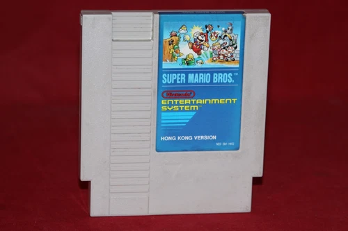 Super Mario Bros, Hong Kong Version (Nintendo NES 1985) Authentic Game Cartridge