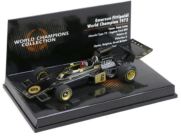 Minichamps Lotus Ford 72 #6 1972 World Champion - Emerson Fittipaldi 1/43 Scale - Image 3 of 4