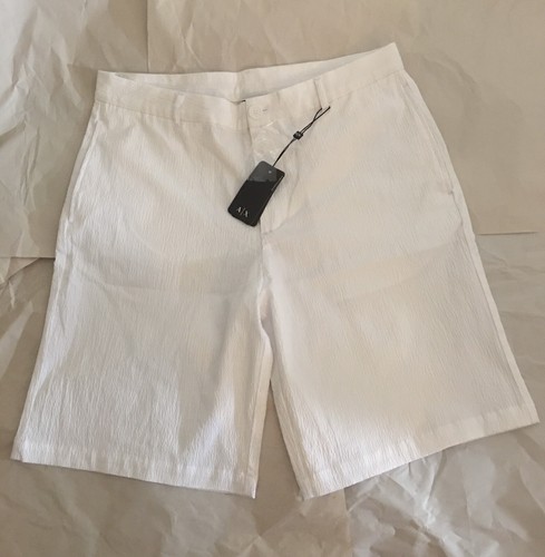 AX ARMANI EXCHANGE BERMUDA MENS WHITE SHORTS NEW | eBay