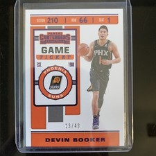 2019-20 Panini Contenders Game Ticket Purple SP #29 Devin Booker Suns /49