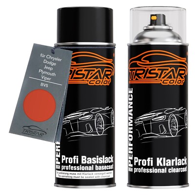 Autolack Spraydosen Set für Chrysler Dodge Jeep Plymouth Viper BV5 Impact Orange