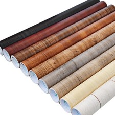 Wood Effect Vinyl Wrap Self Adhesive Film Sticker Textured Worktop Wall Cover UK