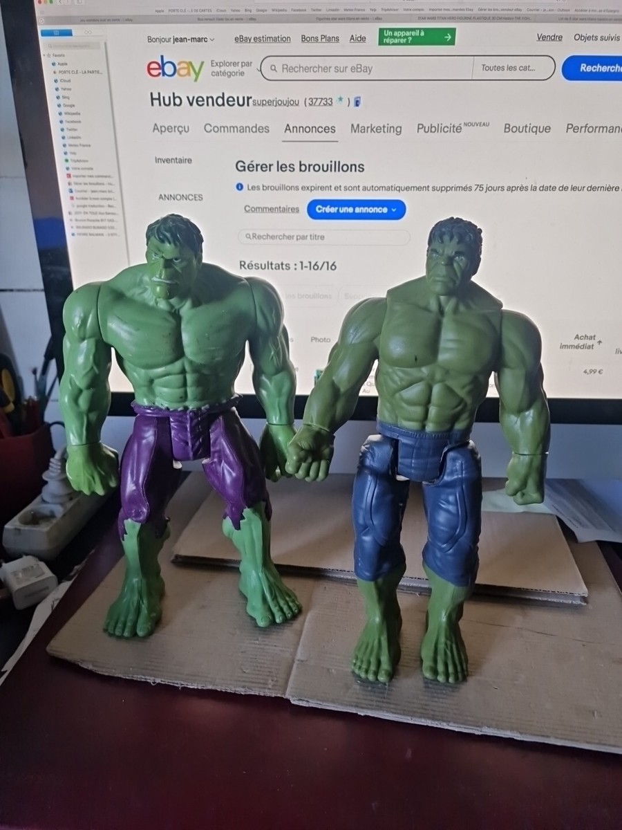 Figurine Hulk Titan Hero Series - Grand Format 35/40 Cm - Marvel Hasbro - Boîte Usée